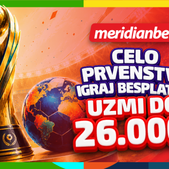 SVETSKA PONUDA U MERIDIANU: UZMI BONUS DOBROOŠLICE I PUT U ZEMLJU NOVOG ŠAMPIONA
