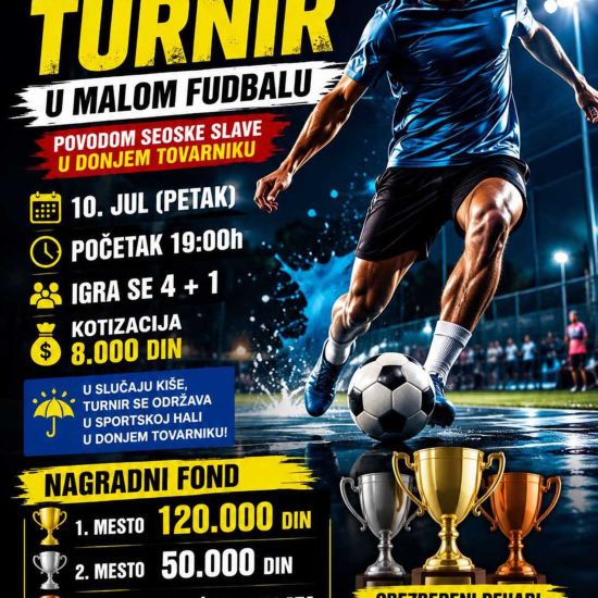 DONJI TOVARNIKPrijave za Noćni turnir u Donjem Tovarniku
