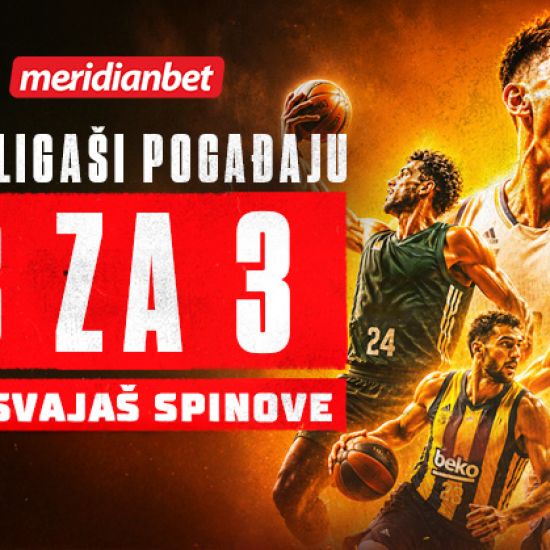 Finale Evrolige donosi spektakl – Meridian deli besplatne spinove za svaku trojku!