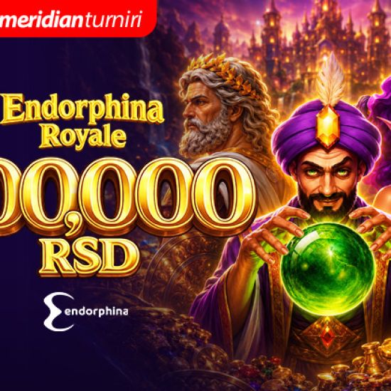 Stigao je Endorfina Royal Turnir – Meridianbet ti donosi kraljevski izazov i 300.000 DINARA!