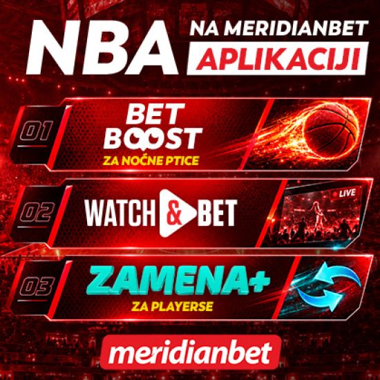 NBA SPEKTAKL POČINJE: NAJVEĆE KVOTE I SPECIJALI ČEKAJU TE U MERIDIANBET APLIKACIJI!