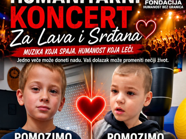 HUMANOST BEZ GRANICAHumanitarni koncert za lečenje dva dečaka bez publike! Pomoć stigla nakon objava na društvenim mrežama