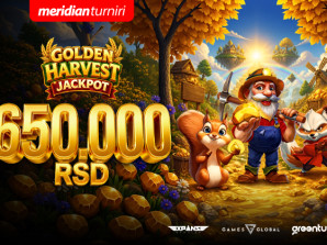 Meridian turnir GOLDEN HARVEST JACKPOT donosi novu dozu uzbuđenja i čak 650.000 RSD!