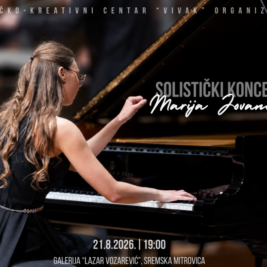 SREMSKA MITROVICAMarija Jovanović u Sremskoj Mitrovici – solistički koncert