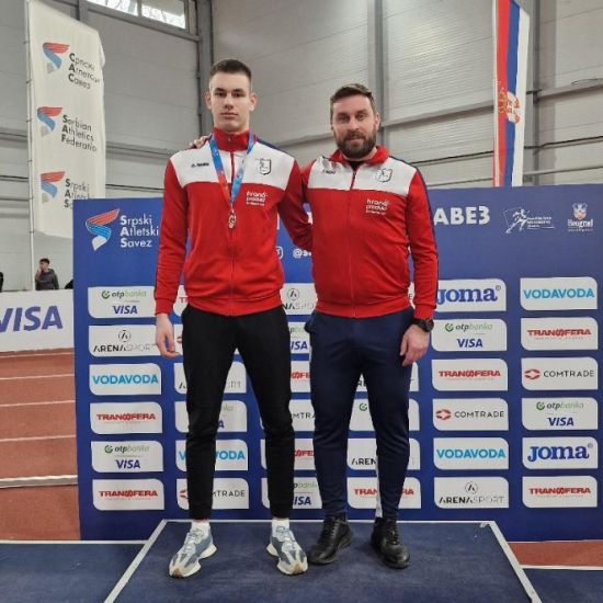 ATLETSKO DVORANSKO PRVENSTVO SRBIJE ZA STARIJE JUNIOREStefan Đonić šampion Srbije